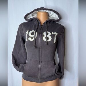 Aeropostale Gray Hoodie Jacket